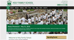Desktop Screenshot of holyfamilyschoolsyr.org