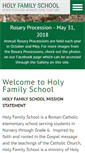 Mobile Screenshot of holyfamilyschoolsyr.org
