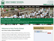 Tablet Screenshot of holyfamilyschoolsyr.org